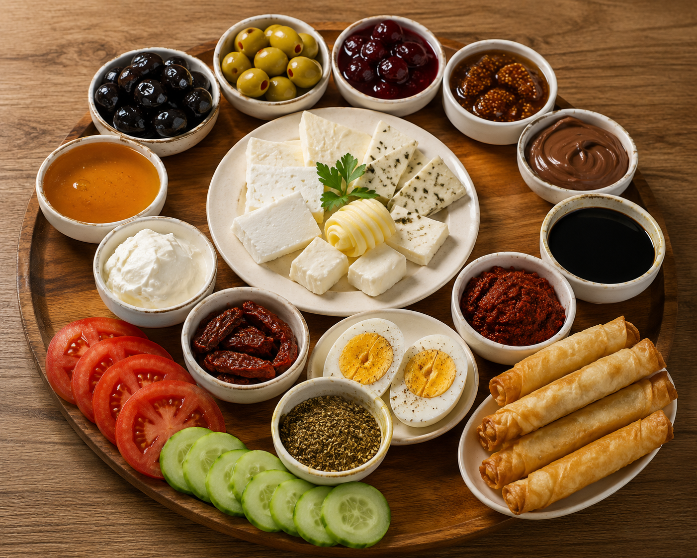 Tek Kişilik Serpme Kahvaltı Tabağı